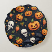 ハロウィーン枕クッション ラウンドクッション (裏面)