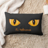 ハロウィーン枕猫の目 ランバークッション (ブランケット)