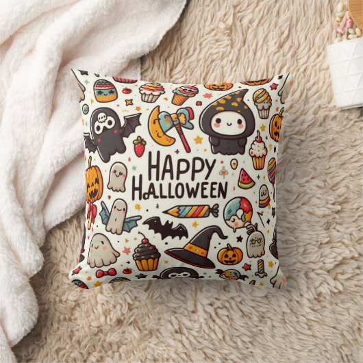 ハロウィーン枕 クッション (ブランケット)