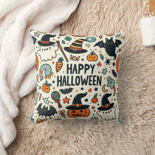 ハロウィーン枕 クッション (ブランケット)