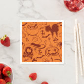 ハロウィーン柄 スタンダードカクテルナプキン (インサイチュ)