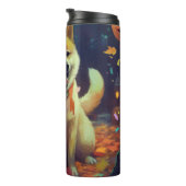 ハロウィーン柴犬カボチャ怖 タンブラー (回転右)