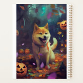 ハロウィーン柴犬カボチャ怖 プランナー手帳 (裏面)