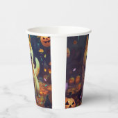 ハロウィーン柴犬カボチャ怖 紙コップ (左)