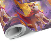 ハロウィーン柴犬ヴァンパイアパンプキンズホラー ラッピングペーパー (ロールコーナー)