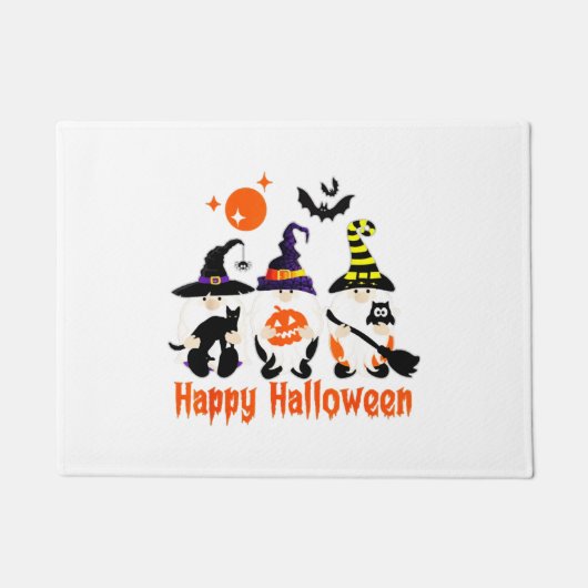 ハロウィーン格言かわいい秋カボチャ秋 ドアマット (正面)