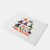 ハロウィーン格言かわいい秋カボチャ秋 ドアマット (アングル)