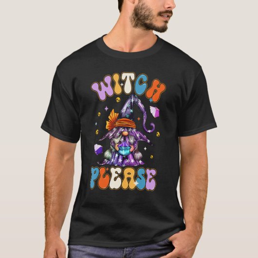 ハロウィーン格言かわいい魔女の秋カボチャ秋フー Tシャツ (正面)
