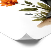 ハロウィーン格言とスカル ポスター (角)