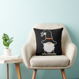 ハロウィーン格言ウィッチホワイトヘアブラックハット クッション