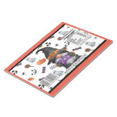 ハロウィーン格言チップバッグラッパ党の好意 ノートパッド (アングル)