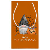 ハロウィーン格言トリックまたはトリート スモールペーパーバッグ (裏面)