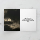 ハロウィーン格言フルムーンファミリーノートカード ノートカード (内部)