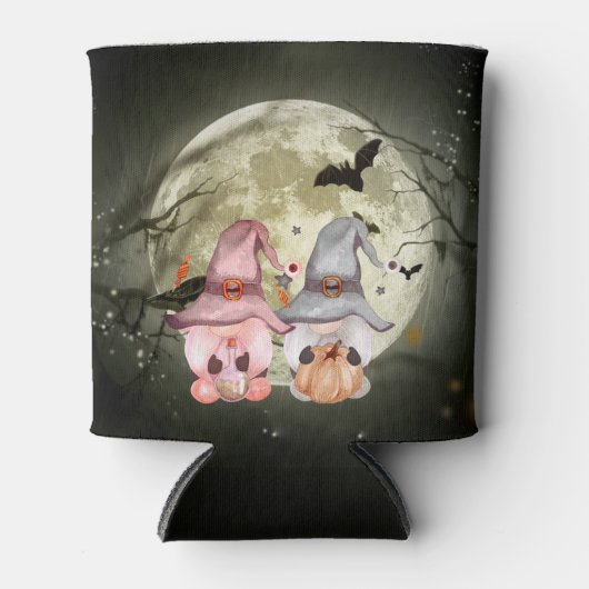 ハロウィーン格言フルムーンファミリー名 缶クーラー (正面)