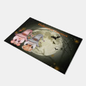 ハロウィーン格言フルムーンファミリー ドアマット (アングル)