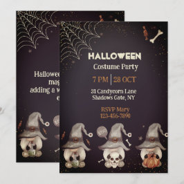 ハロウィーン格言招待状 招待状