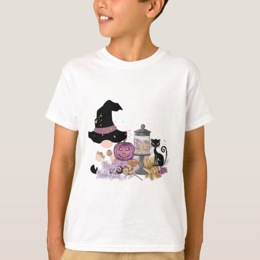 ハロウィーン格言秋秋サンクスギビングハロウィーン Tシャツ (正面)