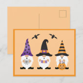 ハロウィーン格言紫オレンジ ポストカード (正面/裏面)