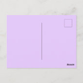 ハロウィーン格言紫オレンジ ポストカード (裏面)