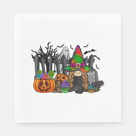 ハロウィーン格言 スタンダードランチョンナプキン (正面)