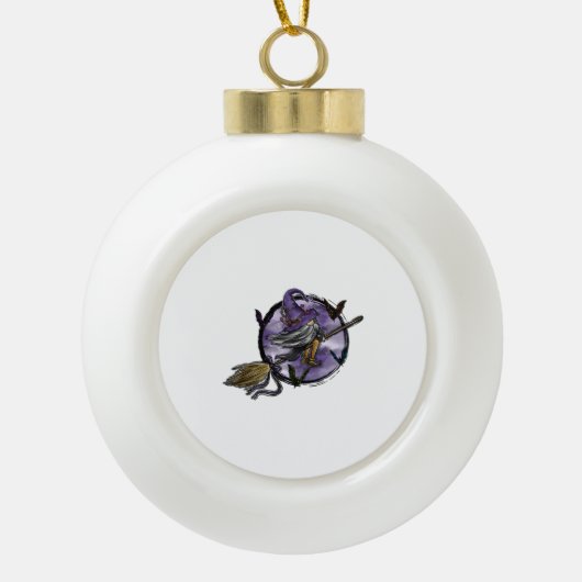 ハロウィーン格言 セラミックボールオーナメント (正面)