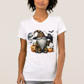 ハロウィーン格言&ブラックレイヴン Tシャツ (正面)
