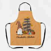 ハロウィーン格言、秋、カボチャ エプロン (正面)