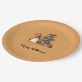 ハロウィーン格言,秋,カボチャ,ハローウィンパーティ ペーパープレート (アングル)