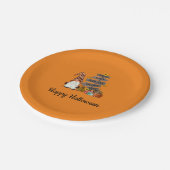 ハロウィーン格言,秋，カボチャ，ハローウィンパーティ ペーパープレート (アングル)