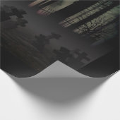 ハロウィーン森林セメント材 ラッピングペーパー (角)