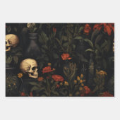 ハロウィーン植物模様 ラッピングペーパーシート (正面3)