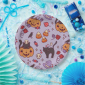 ハロウィーン模様の装飾コーヒーマグ紙プラット ペーパープレート (パーティー)