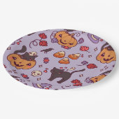 ハロウィーン模様の装飾コーヒーマグ紙プラット ペーパープレート (アングル)