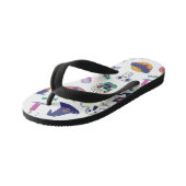 ハロウィーン模様の装飾 キッズビーチサンダル (アングル)