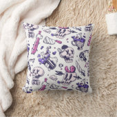 ハロウィーン模様の装飾 クッション (ブランケット)