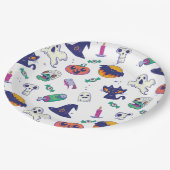 ハロウィーン模様の装飾 ペーパープレート (アングル)