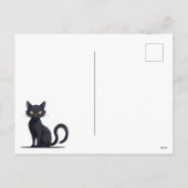 ハロウィーン模様 | カボチャ、こうもり、紅葉。 シーズンポストカード (裏面)