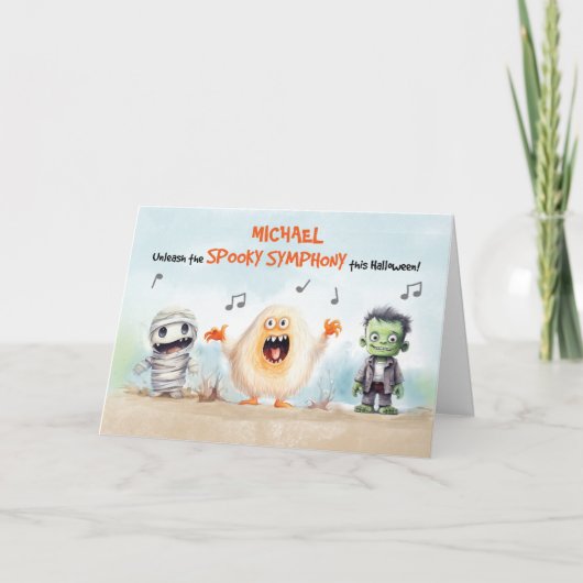 ハロウィーン歌ミュージカルモンスター カード (正面)