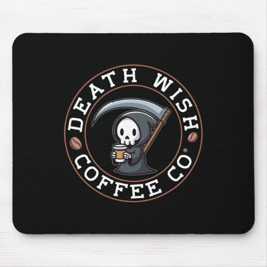 ハロウィーン死神コーヒー死の願いC マウスパッド (正面)