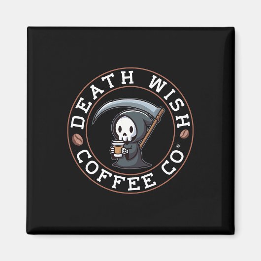 ハロウィーン死神コーヒー死の願いC マグネット (正面)