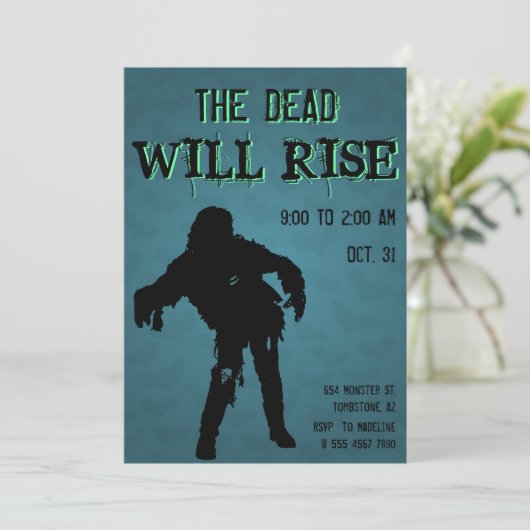 ハロウィーン死者はゾンビのモンスターを立ち上げる 招待状 (スタンド正面)