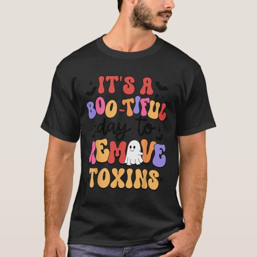 ハロウィーン毒ダイヤルを取り除く美しい日 Tシャツ (正面)