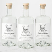 ハロウィーン毒 リキュールボトルラベル (ボトル)