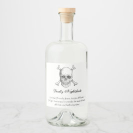 ハロウィーン毒 リキュールボトルラベル