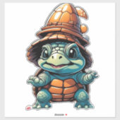 ハロウィーン気分で愛らしいカメ必須Tシャツ シール (シート)