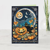 ハロウィーン気分で カード (正面)