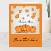 ハロウィーン気分 カード (正面)