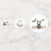 ハロウィーン水彩キャラクターテーブル散布 コンフェッティ (正面)