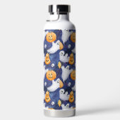 ハロウィーン水彩パターン ウォーターボトル (右面)