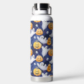 ハロウィーン水彩パターン ウォーターボトル (背面)